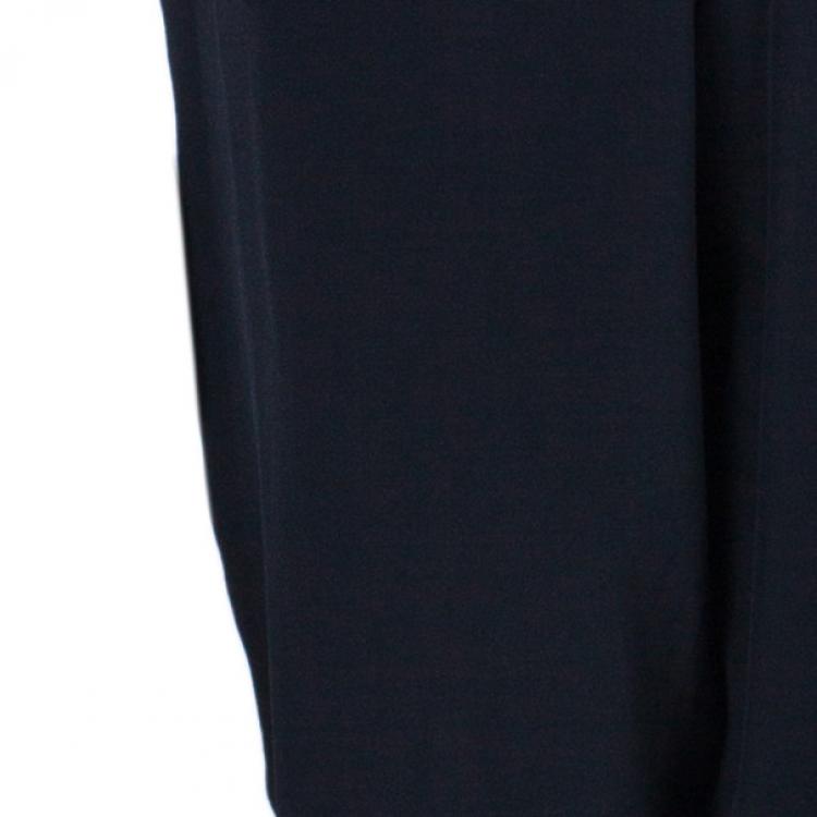 Pre Owned Prabal Gurung Contrast Striped Silk Pants M