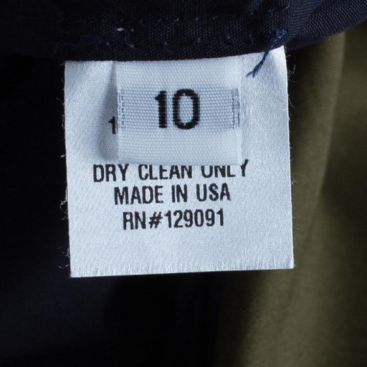 Pre Owned Prabal Gurung Colorblock Shirt L