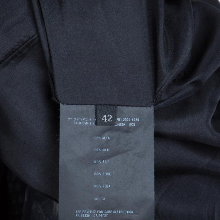 Pre Owned Prada Wrap Snakeskin Coat M
