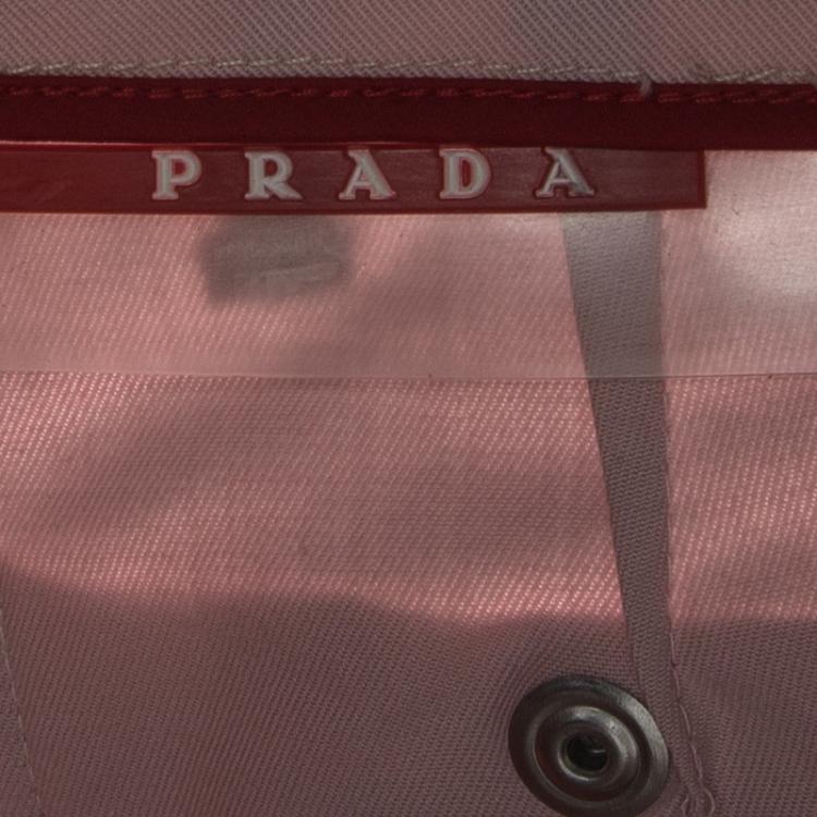 Pre Owned Prada Sport Alabastro Pink Stretch Gabardine Pants M