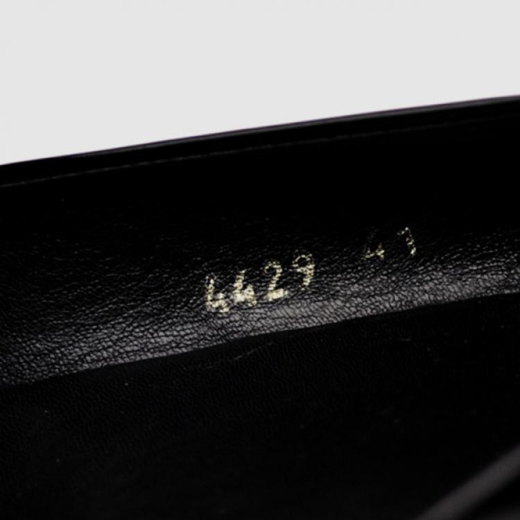 مملوكة مسبقًا Prada Sport Black Patent Leather Block Heel Pump Size 41 