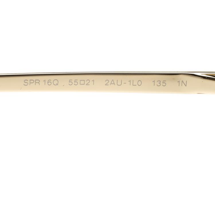 Pre Owned Prada Burgundy SPR16Q Round Sunglasses