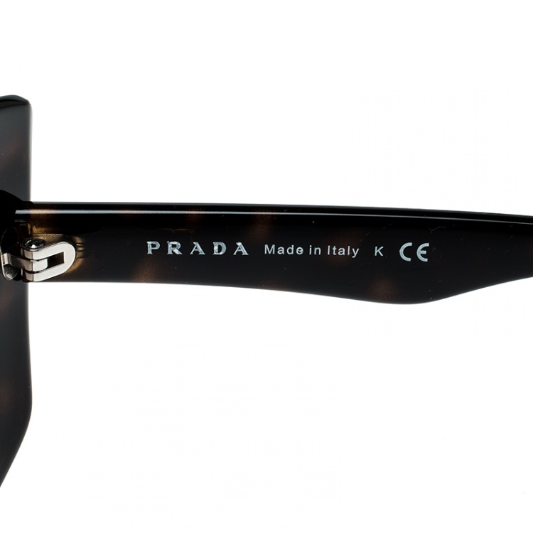 مملوكة مسبقًا Prada Havana/Brown Gradient SPR19M Butterfly Sunglasses 