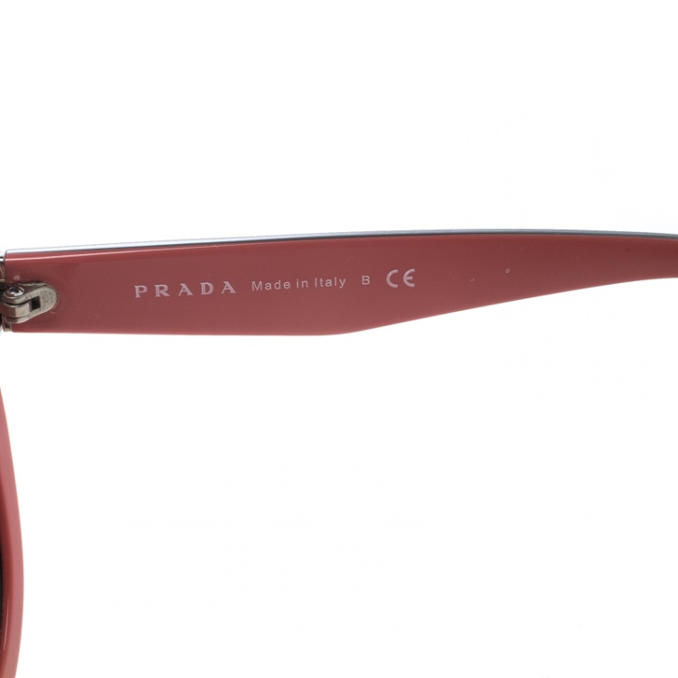 Pre Owned Prada Black/Pink Gradient SPR05P Cat Eye Sunglasses