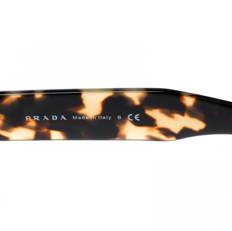 Pre Owned Prada Tortoise/Brown Gradient SPR29P Cat Eye Sunglasses