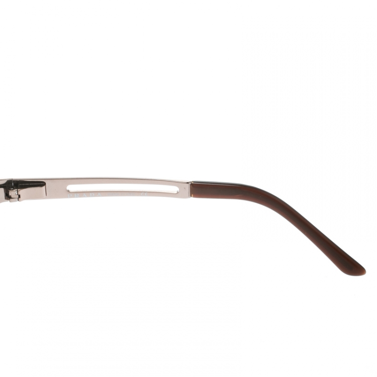 Pre Owned Prada Bronze/Brown SPR54H Oversize Sunglasses