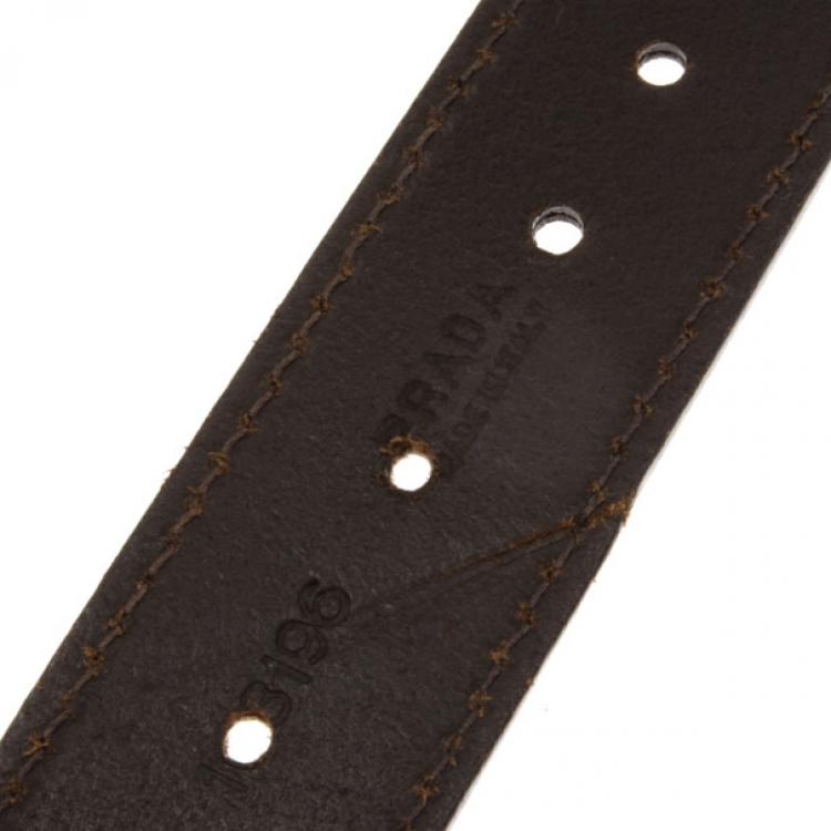 Pre Owned Prada Parrot Buckle Plastic Chain Belt 85 CM
