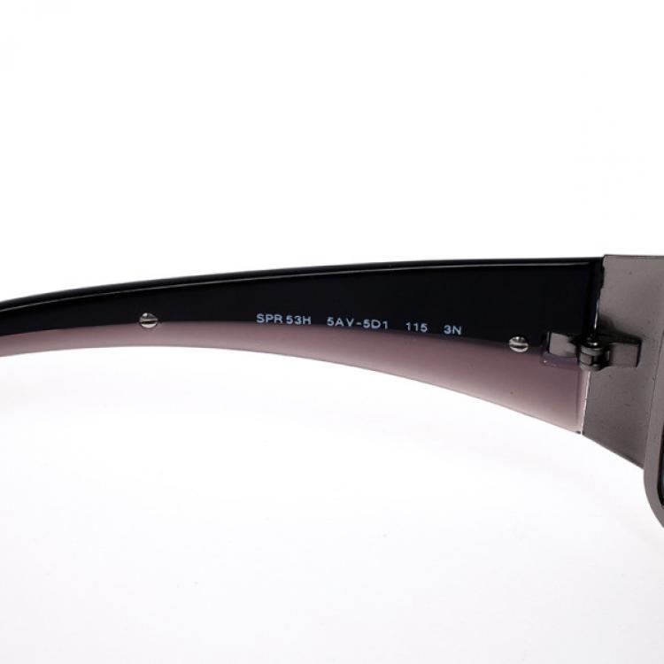 Pre Owned Prada Black Shield Women Sunglasses