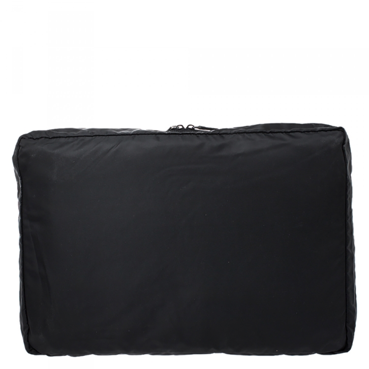 Pre Owned Prada Black Nylon Garment Case