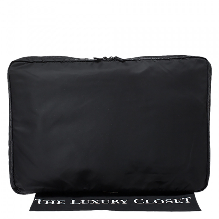 Pre Owned Prada Black Nylon Garment Case