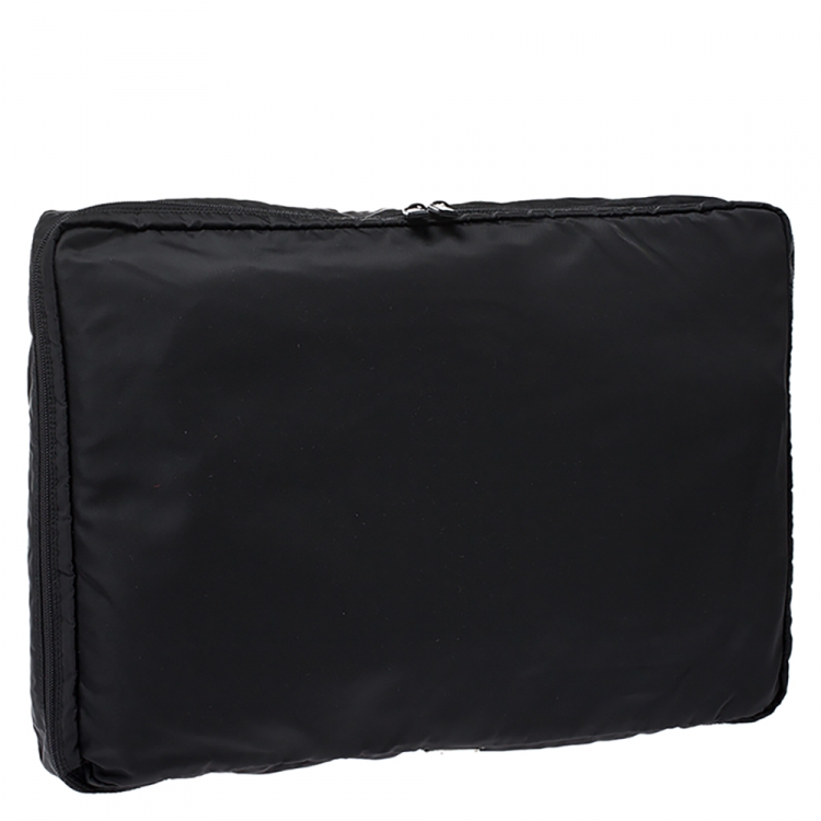 Pre Owned Prada Black Nylon Garment Case