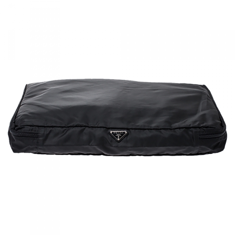 Pre Owned Prada Black Nylon Garment Case
