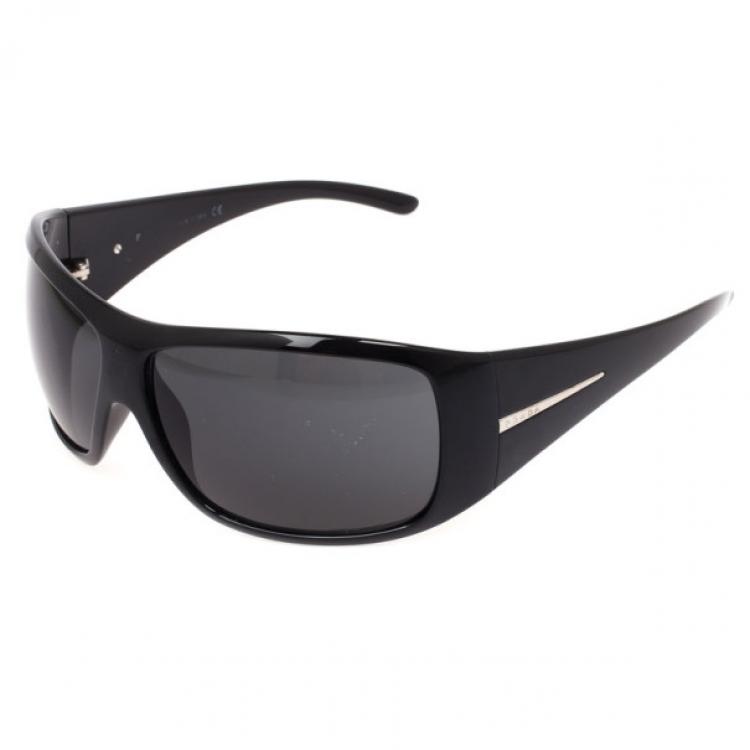 Pre Owned Prada Black SPR 20H Womens Sunglasses