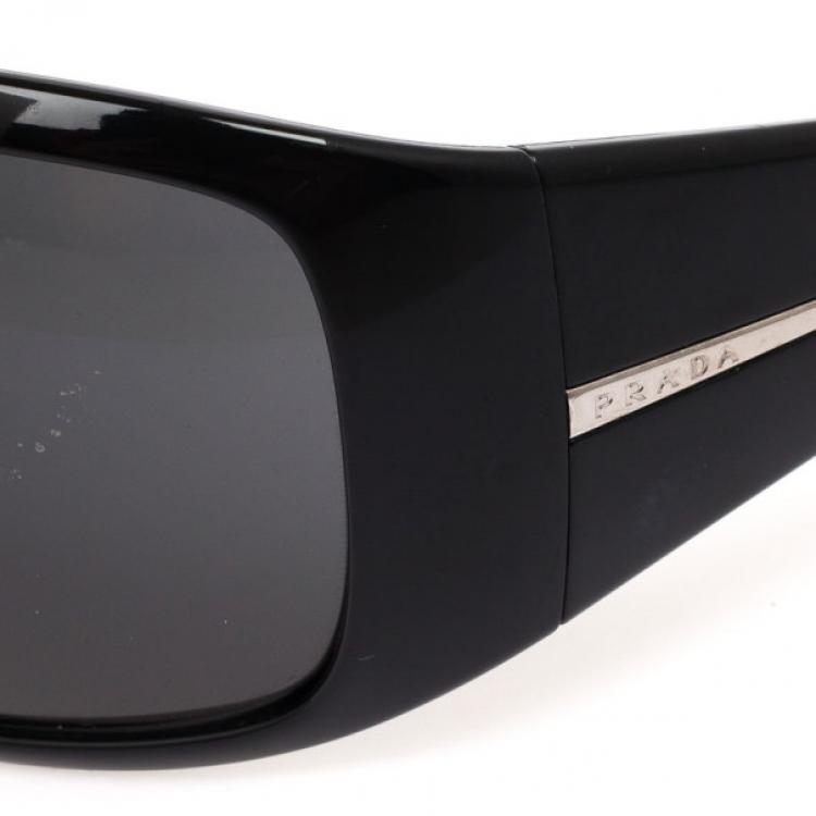 Pre Owned Prada Black SPR 20H Womens Sunglasses