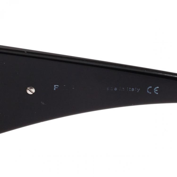Pre Owned Prada Black SPR 20H Womens Sunglasses