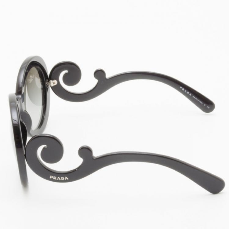 Pre Owned Prada 'Baroque' Round Sunglasses