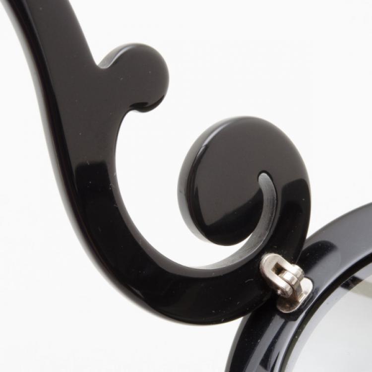 Pre Owned Prada 'Baroque' Round Sunglasses