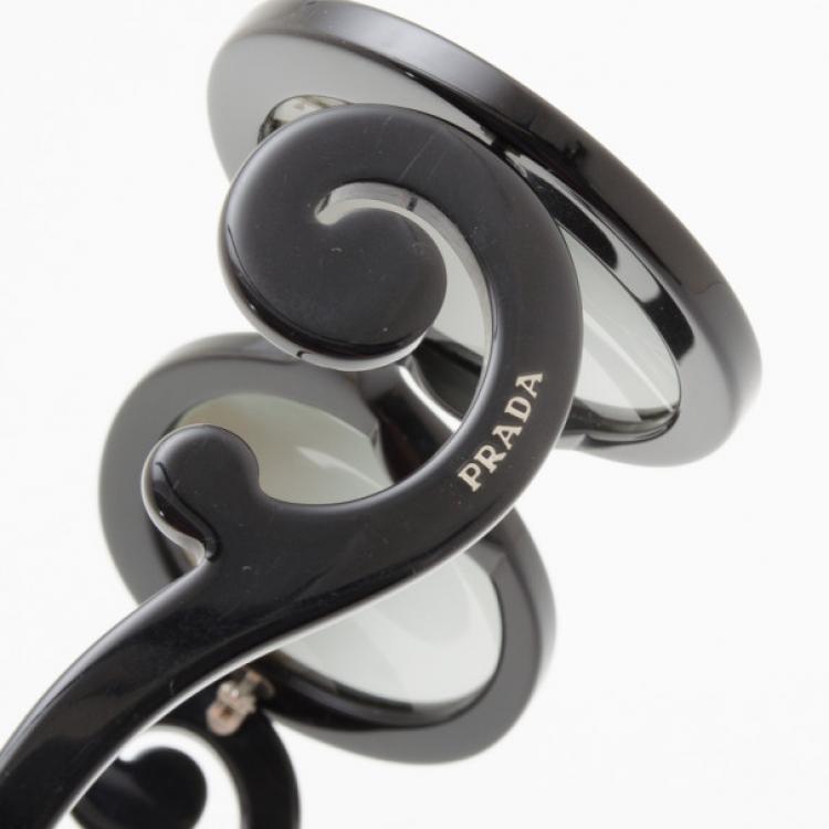 Pre Owned Prada 'Baroque' Round Sunglasses