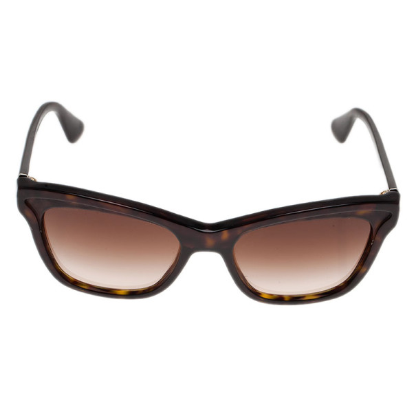 Pre Owned Prada Brown SPR 16P Wayfarer Sunglasses