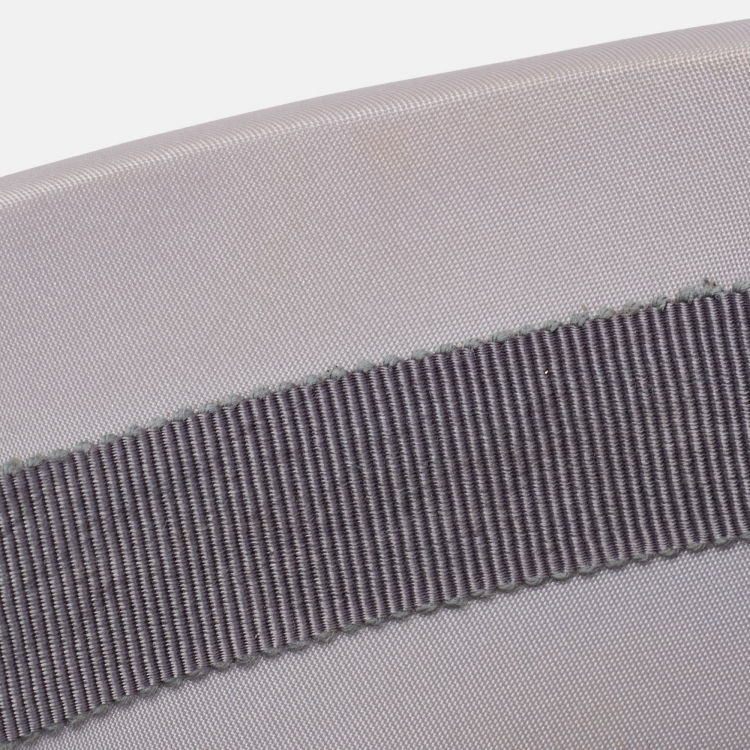 Pre Owned Prada Light Purple Metal Triangle Applique Nylon Headband