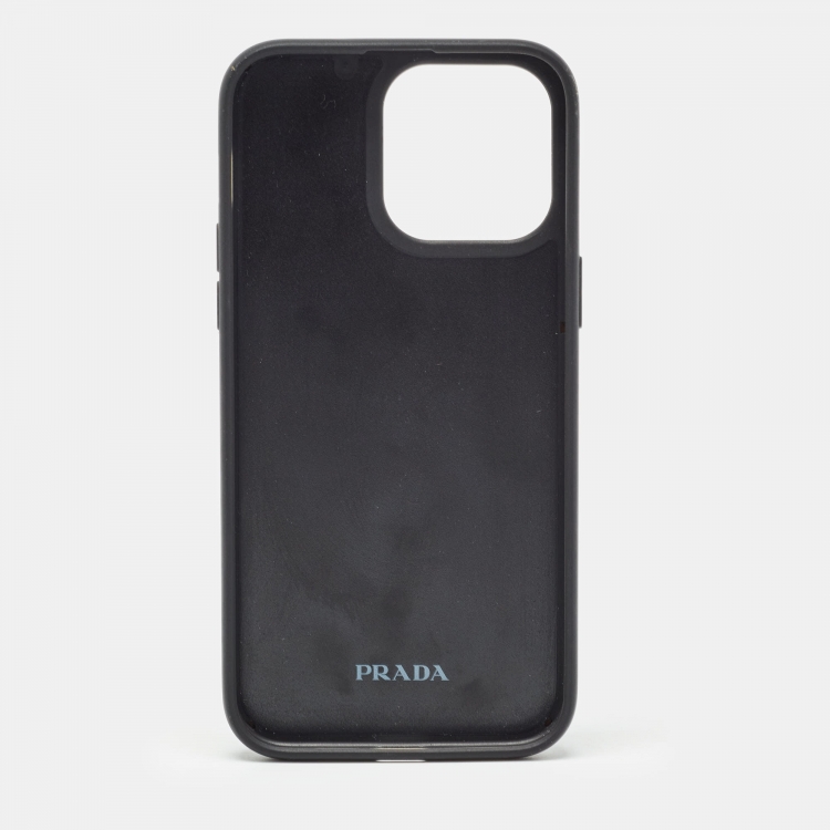 iPhone14PRO PRADA Black正規品_超美品！最終価格！ Prada プラダiphone14 16 pro 15 plusケースブランドカード入れ