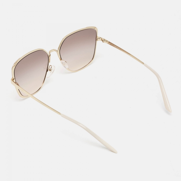 Pre Owned Prada Mauve Gradient SPR60X Butterfly Sunglasses