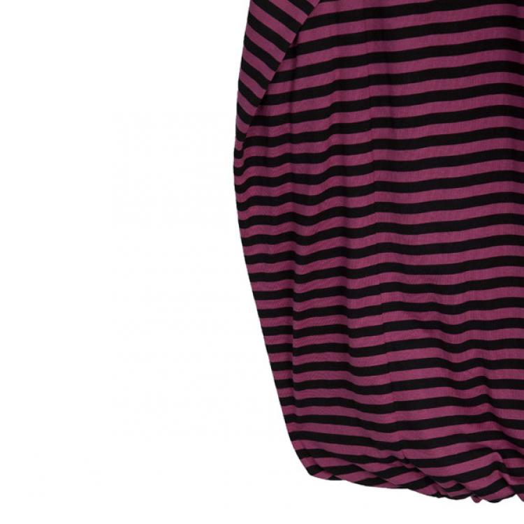 مملوكة مسبقًا Prada Striped Strapless Dress M