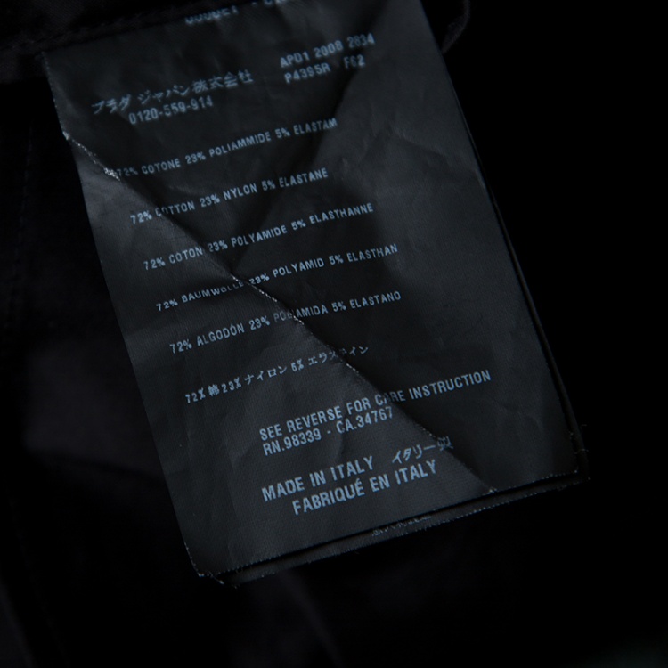 مملوكة مسبقًا Prada Black Smocked Cotton Cap Sleeve Button Front Top S