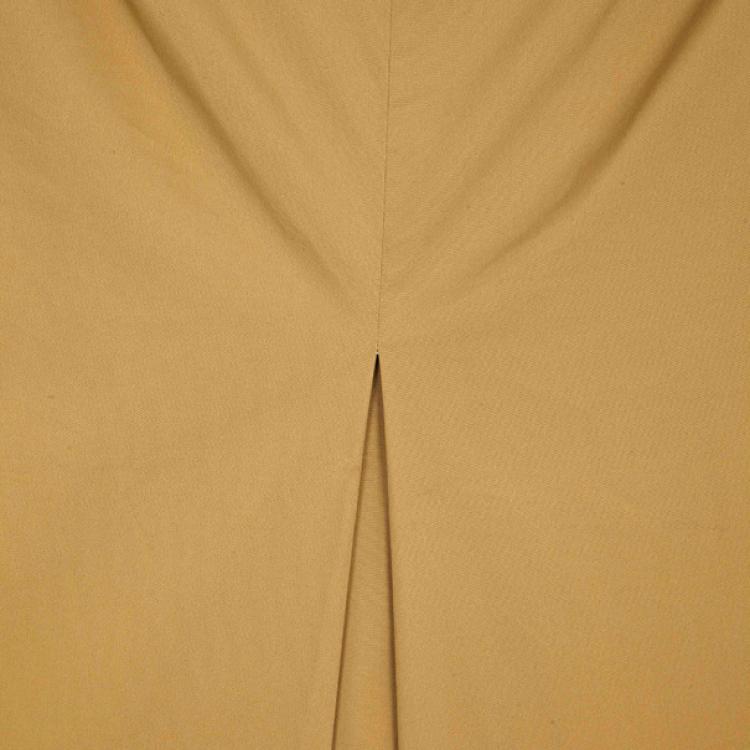 Pre Owned Prada Khaki Single Box Pleat Skirt S