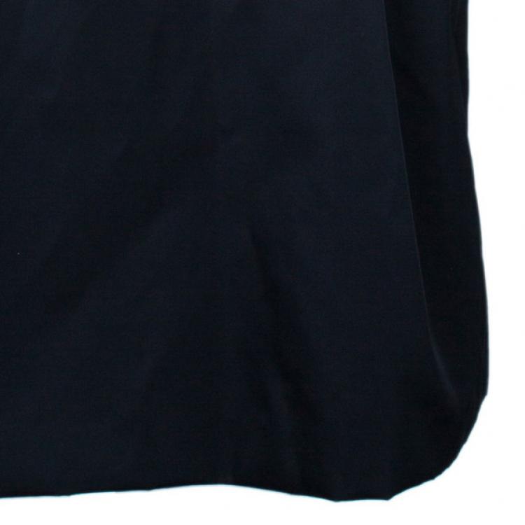 Pre Owned Prada Black Belted Shift Dress S