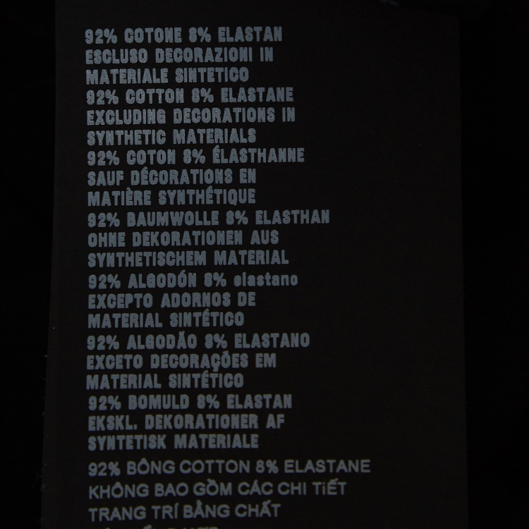 مملوكة مسبقًا Prada Black Cotton Knit Detail Pocket Detail Crew Neck T-Shirt M