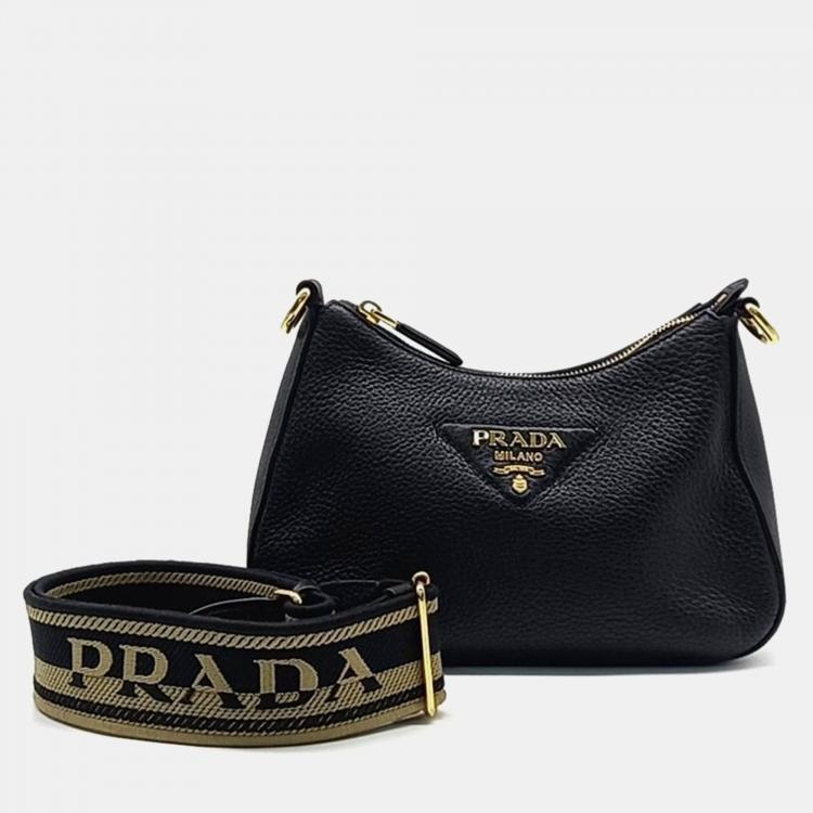 ★PRADA★ Prada 1BC127 2DKV F0002 Vitello Dino Shoulder Bag Prada Vitello Dino Shoulder Bag Prada | TLC