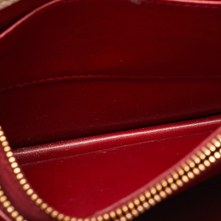 Pre Owned Prada Beige Saffiano Leather Wallet on Chain