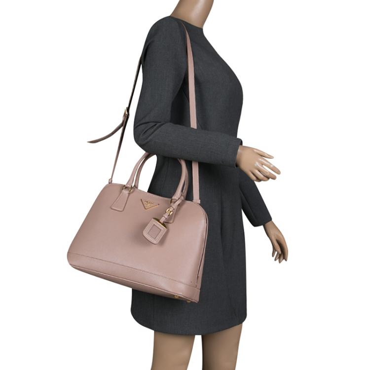 Prada Promenade Saffiano Leather 2way Beige Medium - Tabita Bags – Tabita  Bags with Love