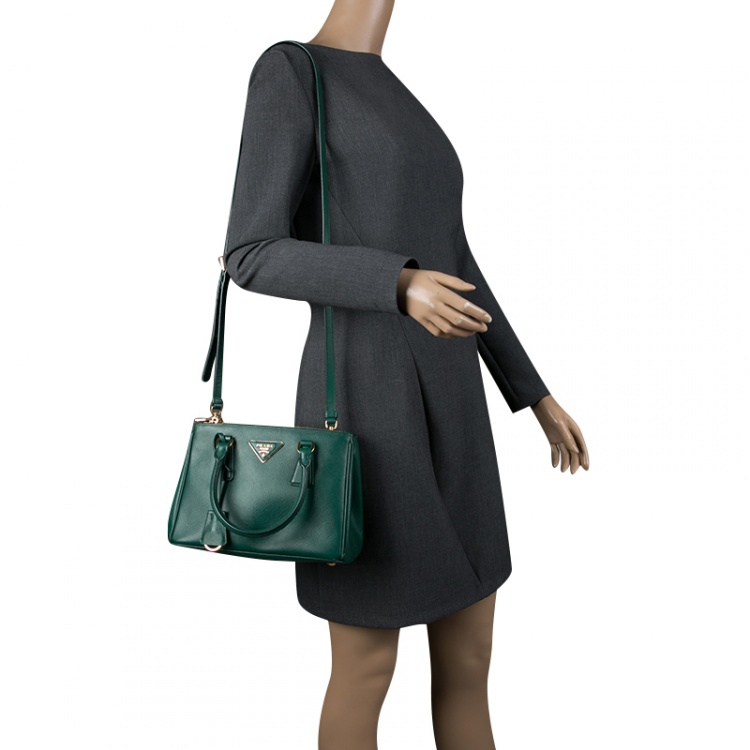 Prada Galleria Saffiano Leather Mini-bag in Green