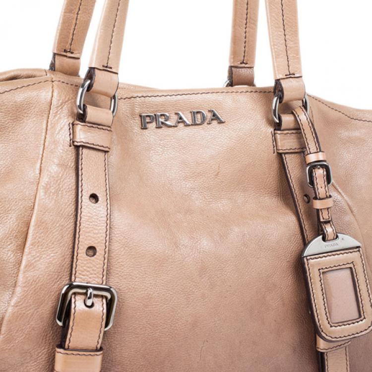 Pre Owned Prada Ombre Leather Shopper Tote