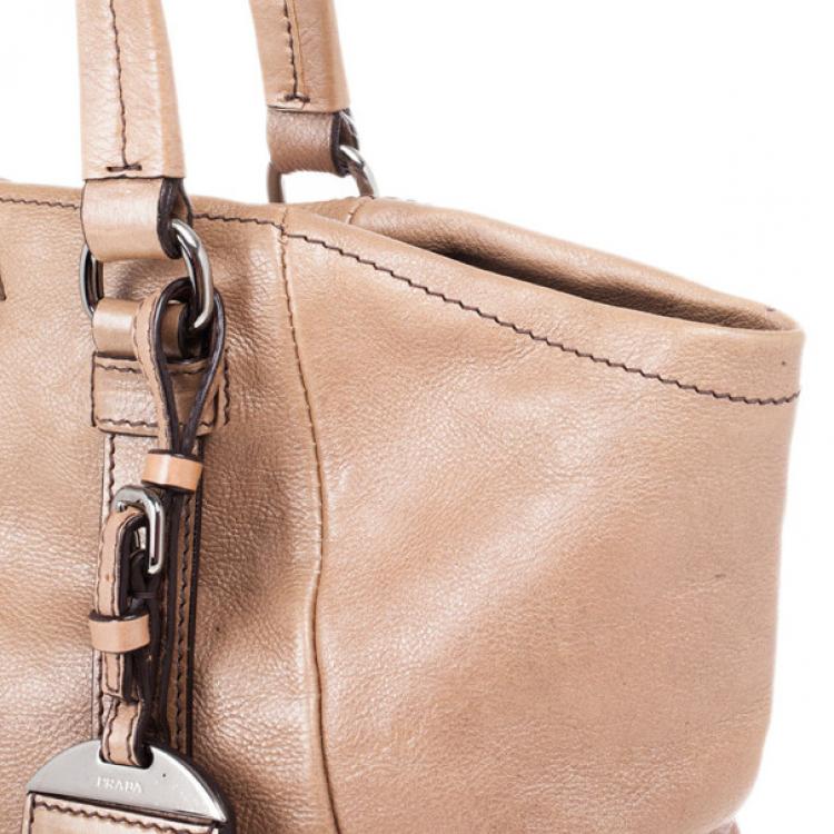 Pre Owned Prada Ombre Leather Shopper Tote