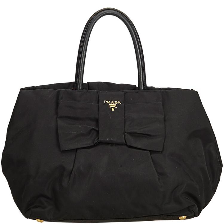 prada bow tote