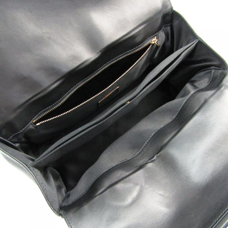 مملوكة مسبقًا Prada Nero Nappa Leather Satchel Bag