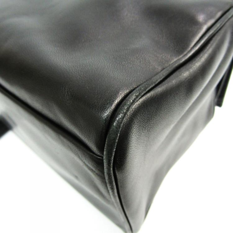 مملوكة مسبقًا Prada Nero Nappa Leather Satchel Bag