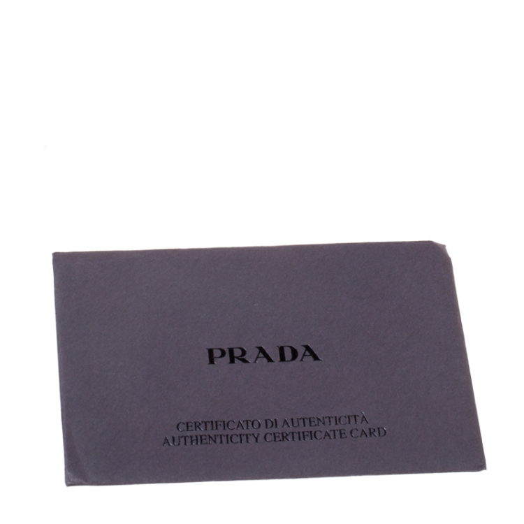 Pre Owned Prada Black Snake Skin Ring Pouch