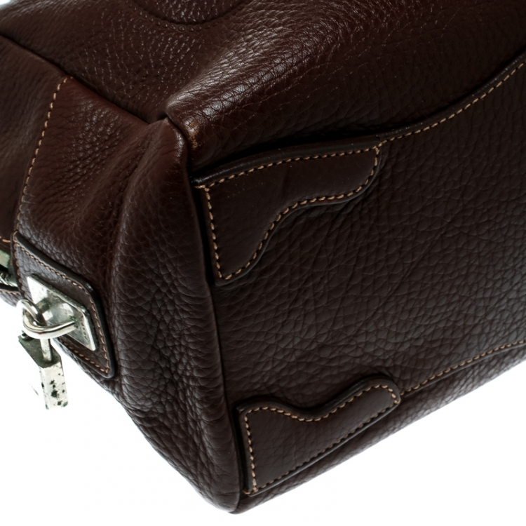 مملوكة مسبقًا Prada Brown Leather Bauletto Bag