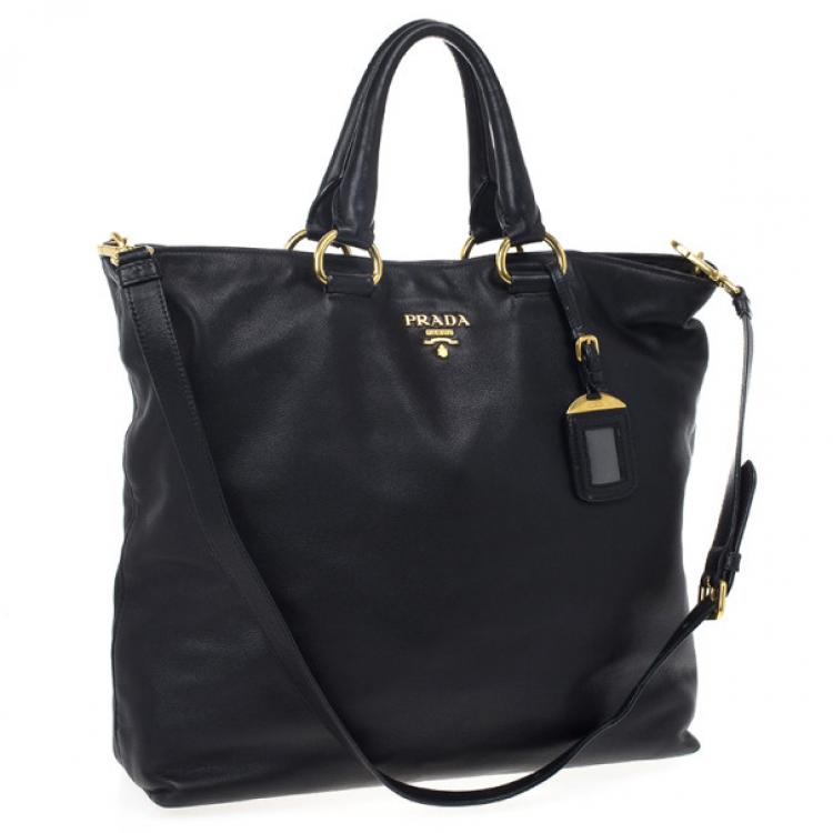 prada vitello daino shopping bag