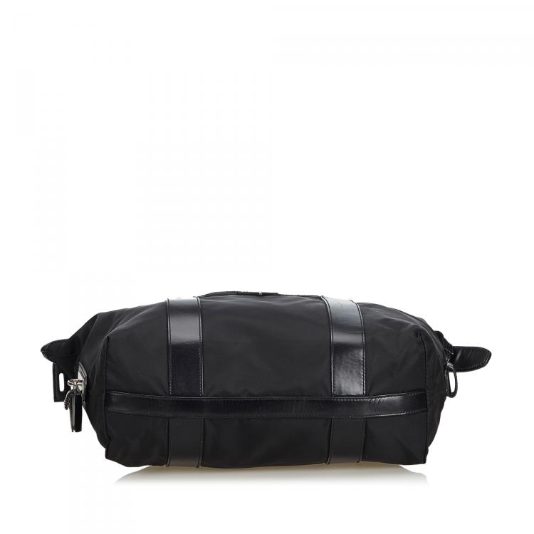 Pre Owned Prada Black Nylon Everyday Bag