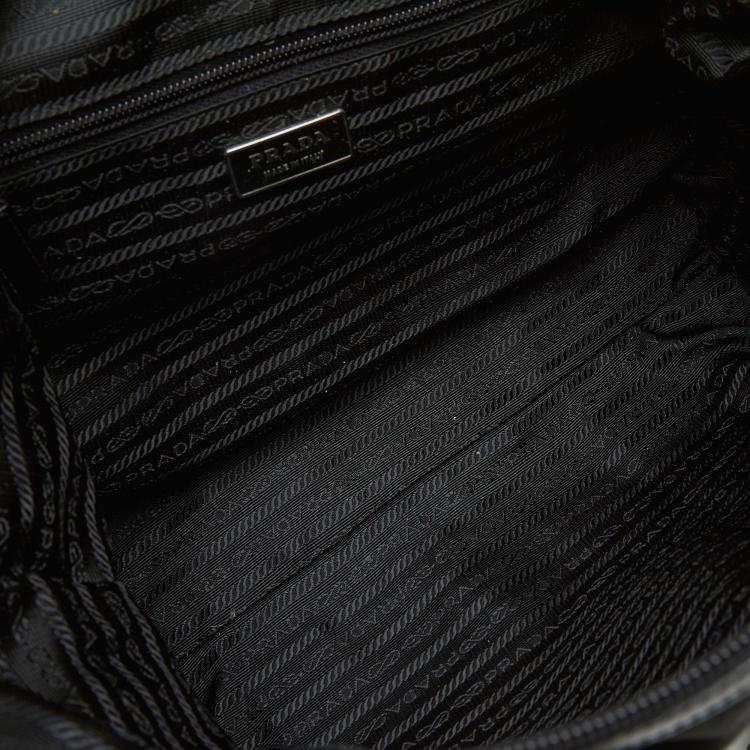 Pre Owned Prada Black Nylon Everyday Bag