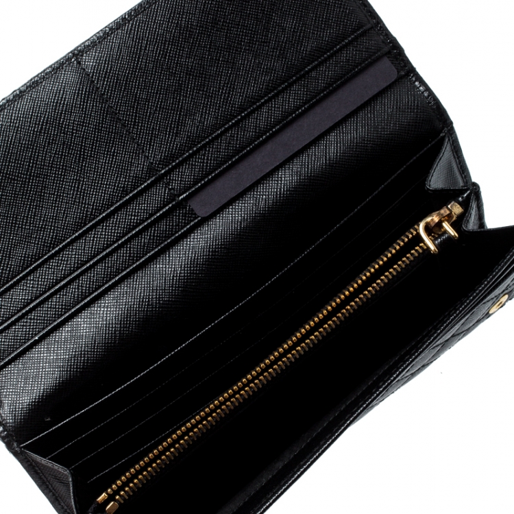 Saffiano Leather Continental Wallet