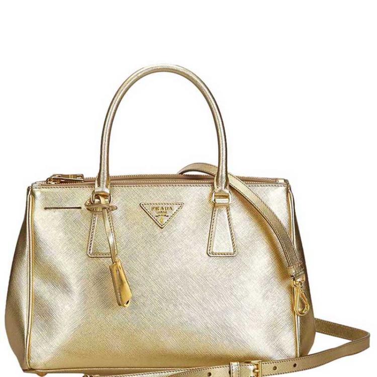 prada gold bag