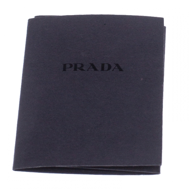 Pre Owned Prada Blue Saffiano Lux Leather Small Double Zip Tote