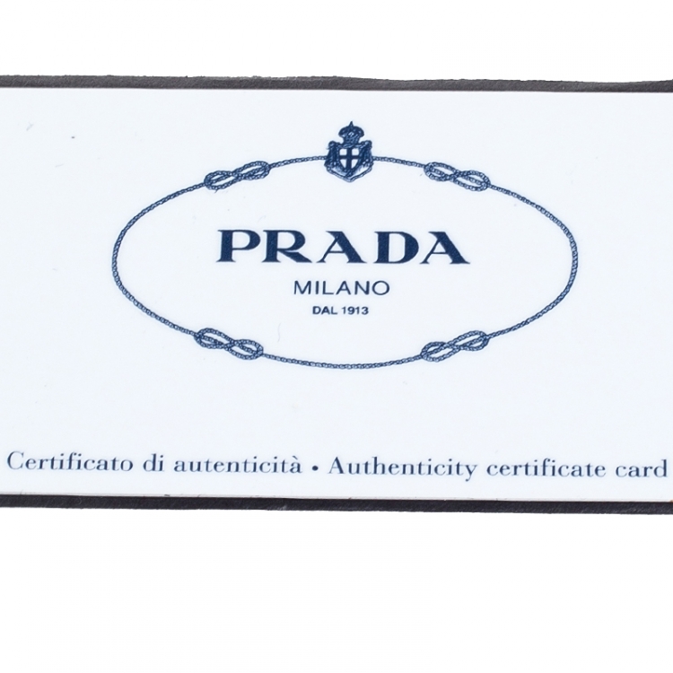 Pre Owned Prada Silver Saffiano Lux Leather Mini Double Zip Tote