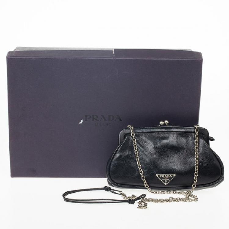 prada kiss lock coin purse